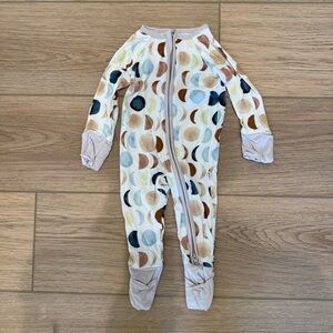 Little Sleepies Luna Neutral Zippy Pajamas